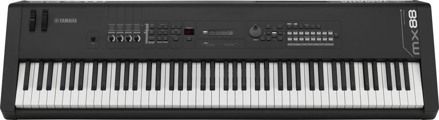 Yamaha Mx88 Music Synthesizer 88-key Piano Action Black Electronic Keyboard