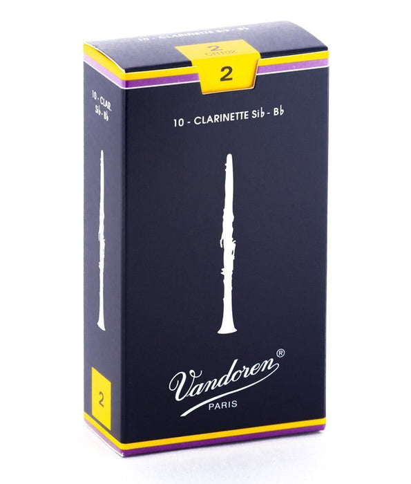 Vandoren Reeds #2 Bb Clarinet 10 pack