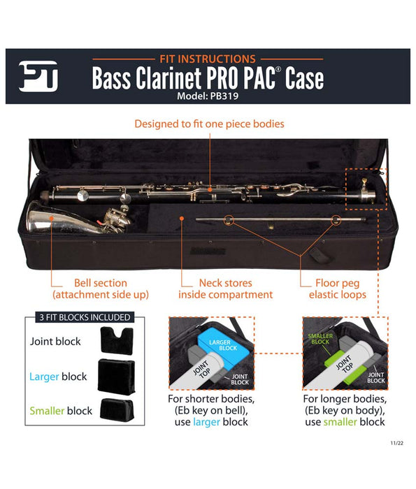 Protec PB319 Bass Clarinet PRO PAC Case