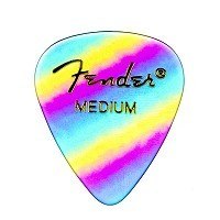 Fender 351 Shape Medium Rainbow Graphic Picks 12 Pack