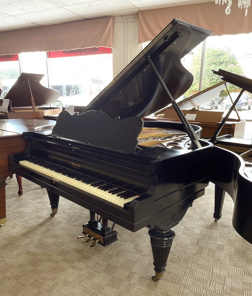 Everett Grand Piano Satin Ebony SN 327901 Used