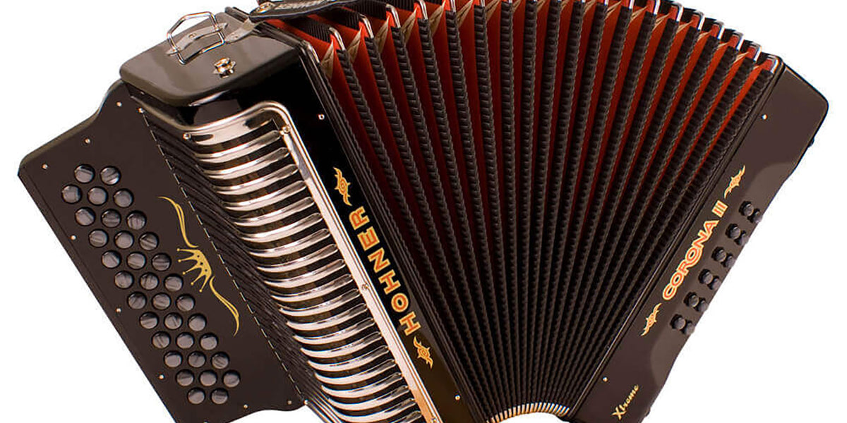 Hohner CXEB Corona II Xtreme EAD Button Accordion - BlackAlamo