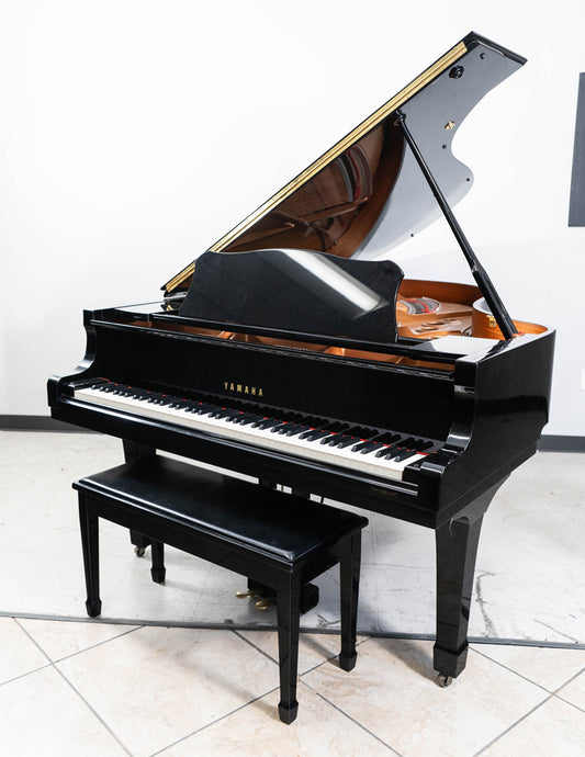 2009 Yamaha C5 Grand Piano | Polished Ebony | 6'7" | Serial No. 6083829 | Used