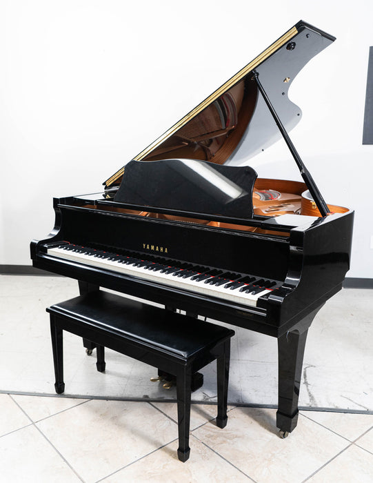 2009 Yamaha C5 Grand Piano | Polished Ebony | 6'7" | Serial No. 6083829 | Used