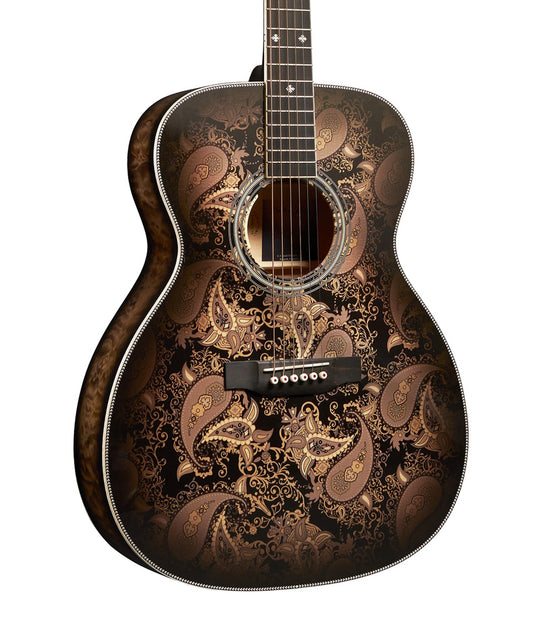 Martin Custom Shop M Paisley Ember Burst Acoustic-Electric Guitar | New