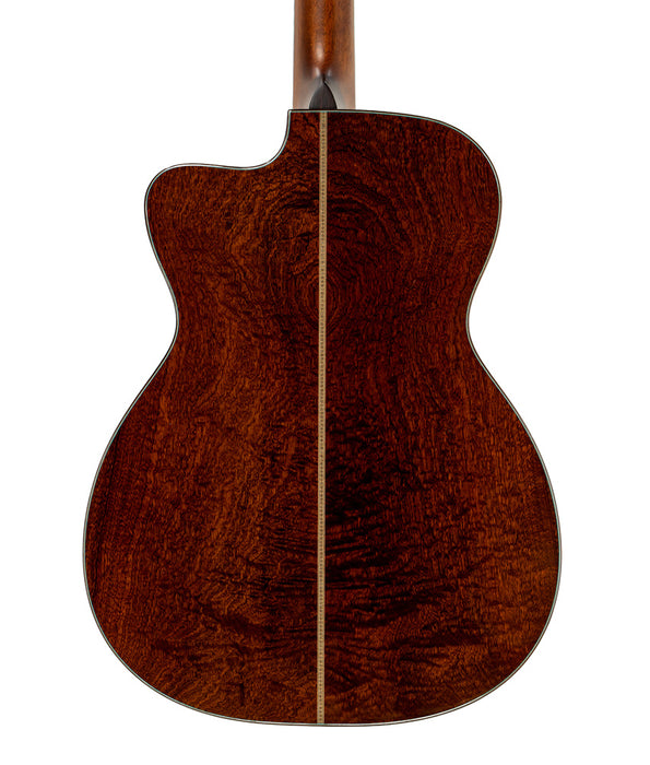 Eastman OM Cutaway Quilted Sapele Acoustic-Electric Guitar | New