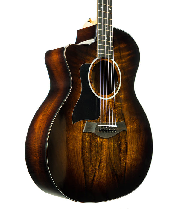 Taylor 224ceKDLX Koa Lefty Grand Auditorium Acoustic-Electric Guitar - Shaded Edge Burst