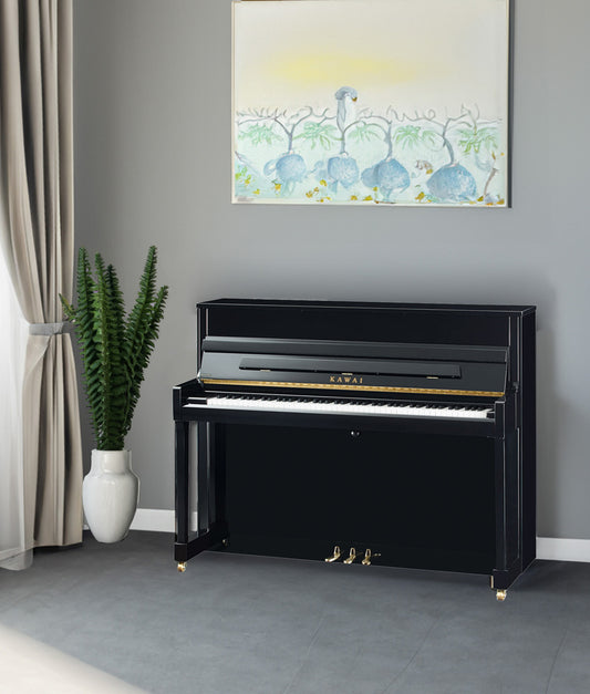 Kawai K-200 Upright Piano | Polished Ebony | 45" | New