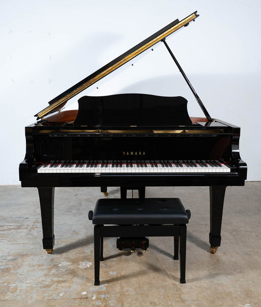 Yamaha C3 Grand Piano (1988) | Polished Ebony | 6'1" | Serial No. 4621251 | Refurbished