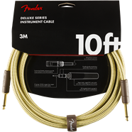 Fender Deluxe Series Tweed Instrument Cable, Straight/Straight, 10'