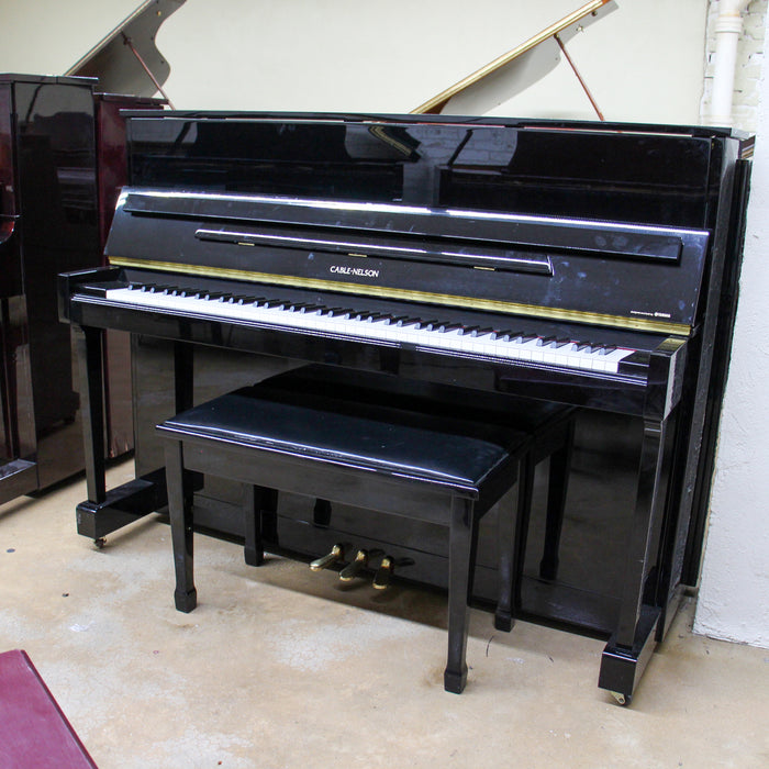 Cable-Nelson Polished Ebony Upright Console Piano