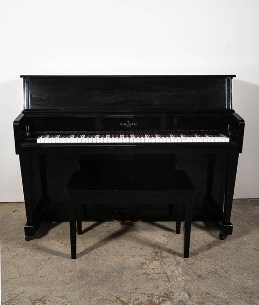 W.M. Knabe WMV-245 Upright Piano (2015) | Polished Ebony | Used