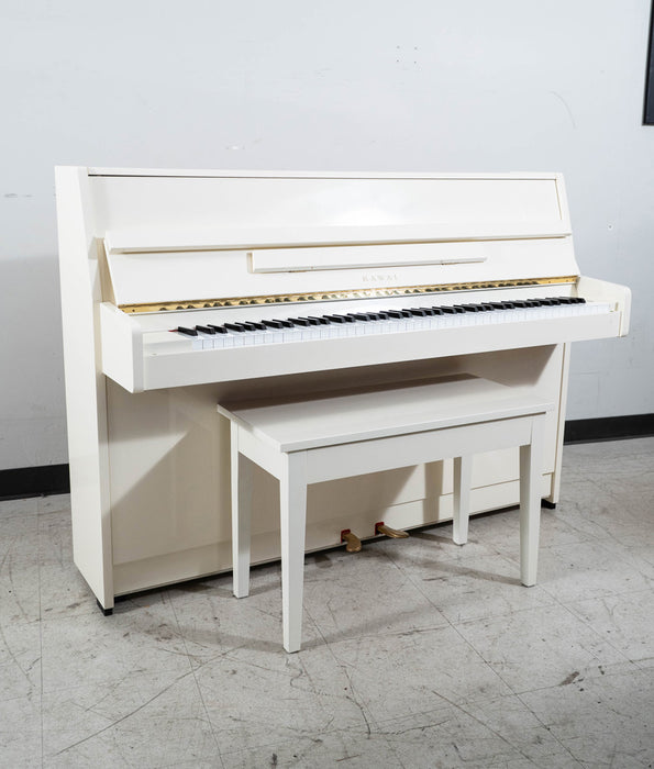Kawai CX-5 Upright Piano (1990) | Polished Ivory | Serial no. 1994168 | New