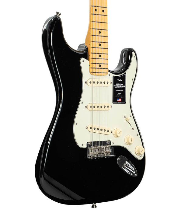 Pre-Owned Fender American Professional II Stratocaster Electric Guitar - Black | Used