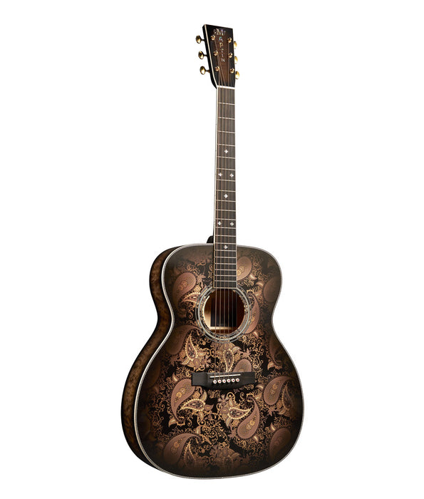 Martin Custom Shop M Paisley Ember Burst Acoustic-Electric Guitar | New