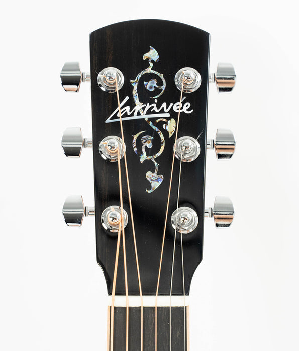 Larrivee P-09 Moon Spruce/Silver Oak Parlor Acoustic Guitar - Koa Binding & Vine Headstock | New