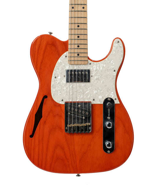 Pre-Owned G&L ASAT Classic Bluesboy Semi-Hollow Body Electric Guitar - Clear Orange | Used