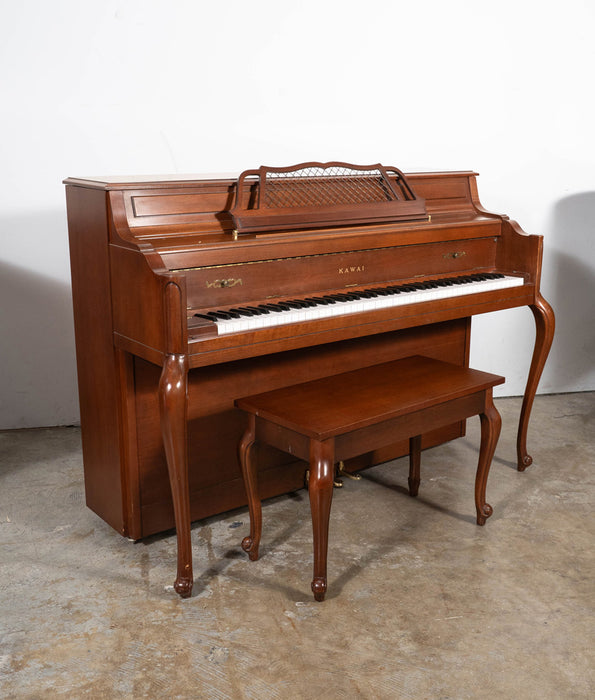 Kawai 601-F Upright Piano (1989) | Satin Mahogany | Serial No. A9590 | Used