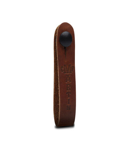 Martin Guitar Leather Head Stock Strap Tie - Brown | New