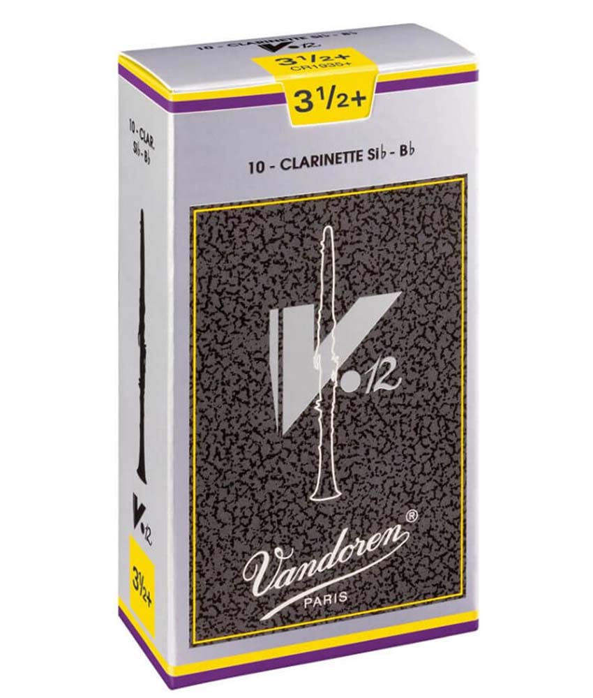 Vandoren V.12 クラリネットリード 3.5 3箱セット Vandoren V12 3.5+ Clarinet Reeds - 10 Packalamomusiccenter