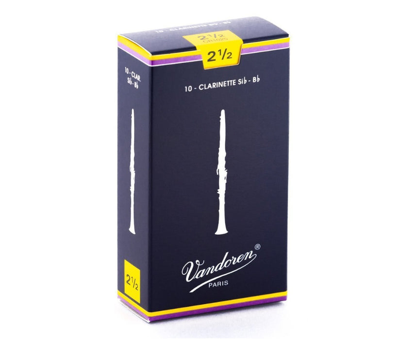 Vandoren #2 1/2 Bb Clarinet Reed 10 pack