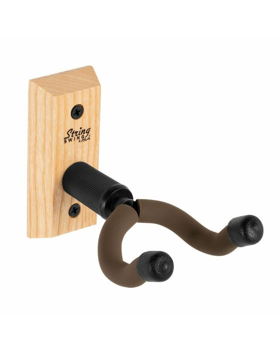 String Swing Guitar Wall Mount for Acoustic & Electric Guitars - Ash