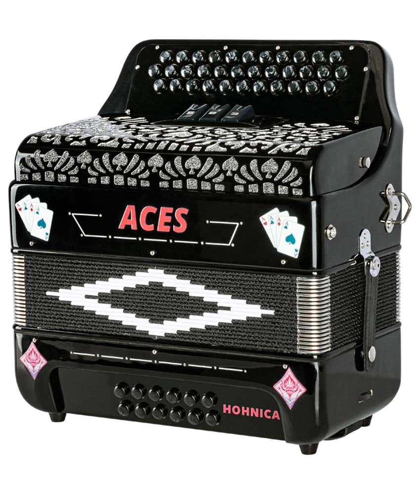 Hohnica Aces II GCF 3 Register Accordion - BlackAlamo Music
