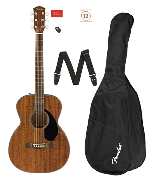 Fender CC-60S Concert Acoustic Guitar Pack V2 Bundle - All
