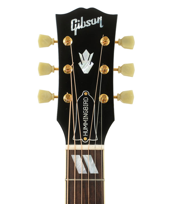Pre-Owned Gibson Custom Shop Hummingbird "Red Spruce" Adirondack/Mahogany Acoustic-Electric Guitar - Heritage Cherry Sunburst | Used