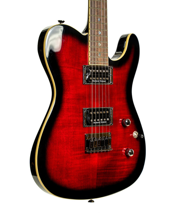 Fender Special Edition Custom Telecaster FMT HH, Laurel Fingerboard, Black Cherry Burst