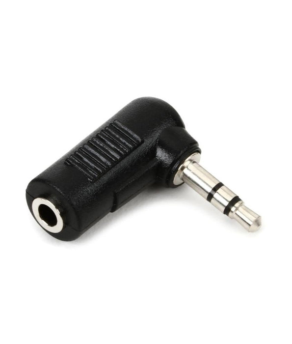Hosa Right-Angle Adapter 3.5mm TRS to Same