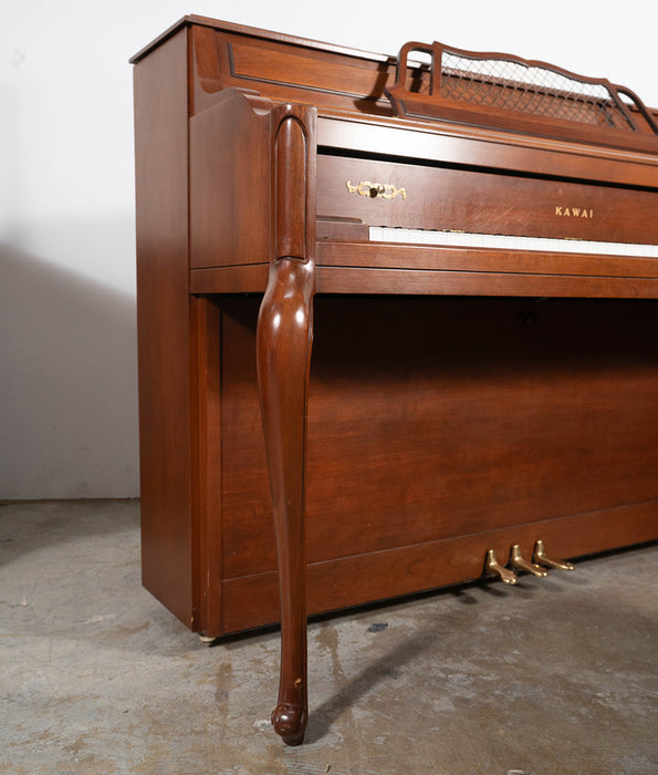 Kawai 601-F Upright Piano (1989) | Satin Mahogany | Serial No. A9590 | Used