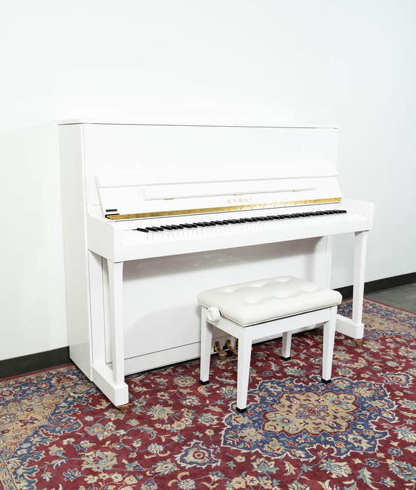 Kawai 48” K300 Upright Piano | White | SN: 2707643 | Used