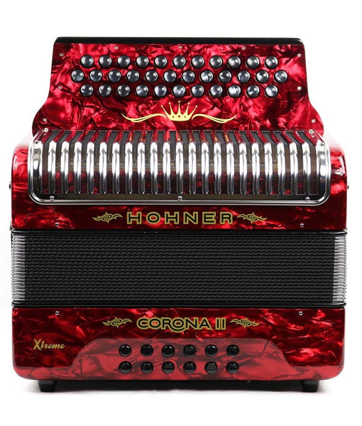 Hohner Corona II Xtreme GCF Button Accordion - RedAlamo Music