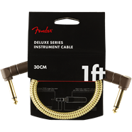 Deluxe Series Instrument Cable, Angle/Angle, 1', Tweed