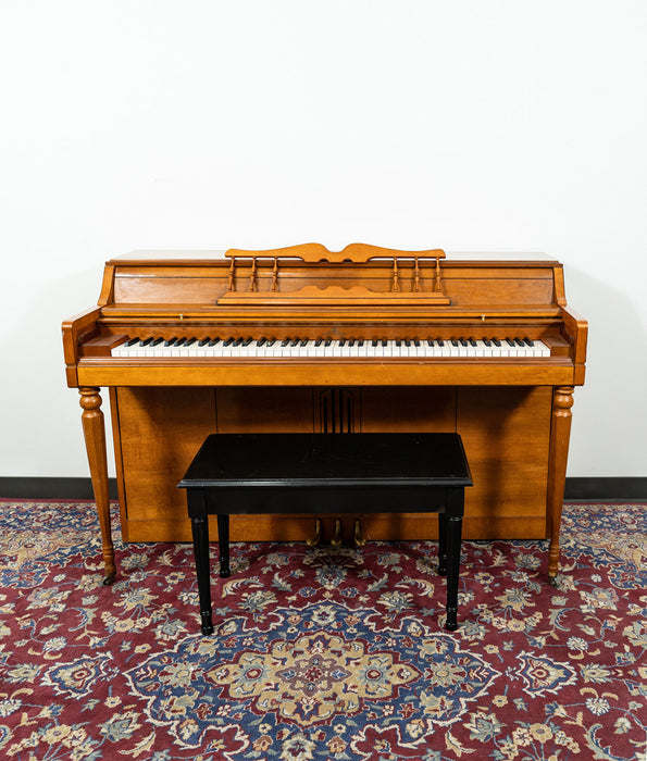 Wurlitzer Classic Upright Piano | Satin Walnut | SN: 1133367 | Used