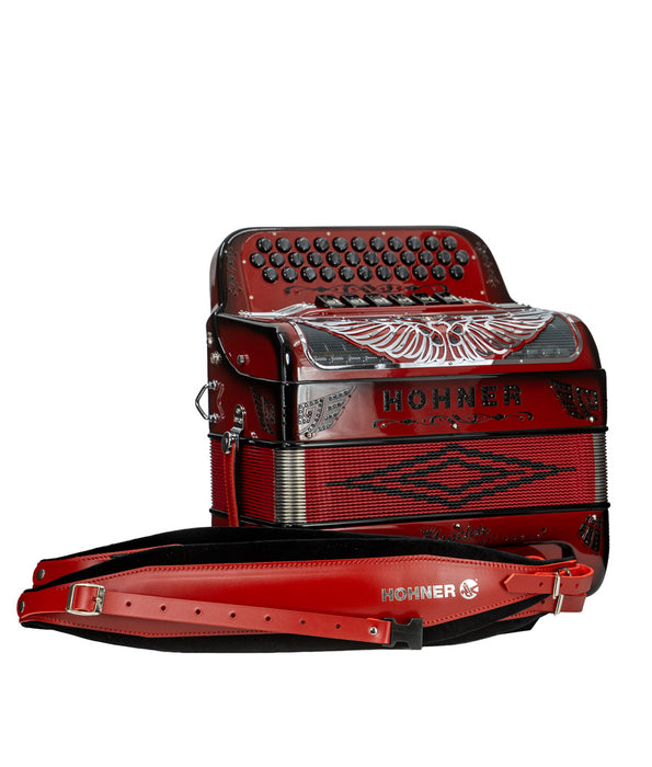 Hohner Anacleto Rey Aguila Two Tone Compact FBE/GCF- Ruby Red | New