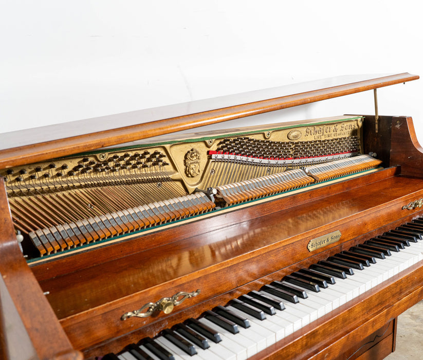 Schafer & Sons Upright Piano | Satin Mahogany | Used