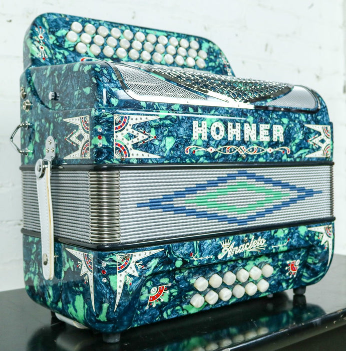 Hohner Anacleto Rey Del Norte TT GCF/EAD Accordion Green