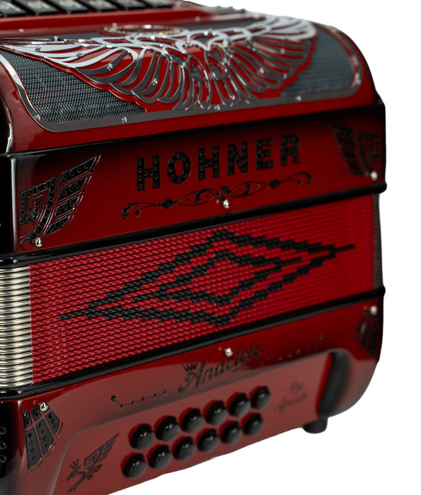 Hohner Anacleto Rey Aguila Two Tone Compact FBE/GCF- Ruby Red | New