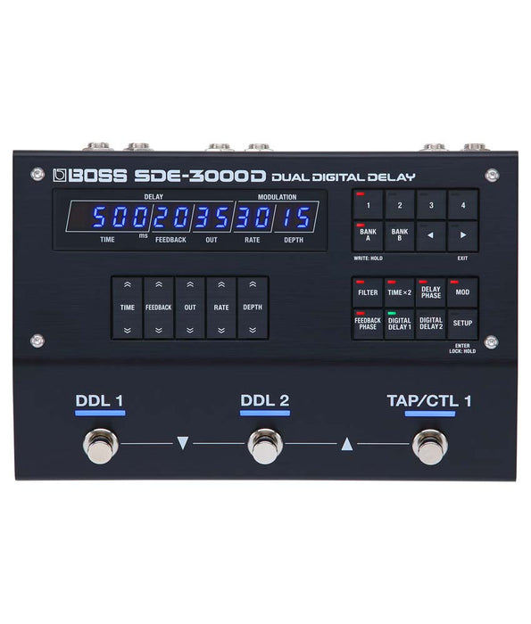 delay boss pedal Boss SDE-3000D Dual Digital Delay Guitar Pedal — Alamo Music Center