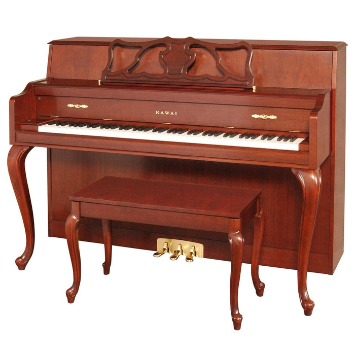 Kawai 44.5" 607 Designer Console Piano | French Provincial Cherry Finish