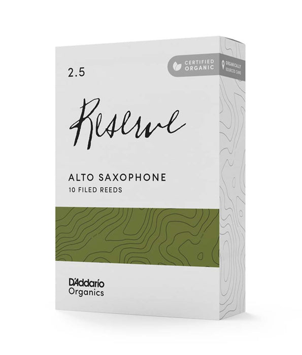 D'Addario Reserve 2.5 Alto Saxophone Reeds - Box of 10