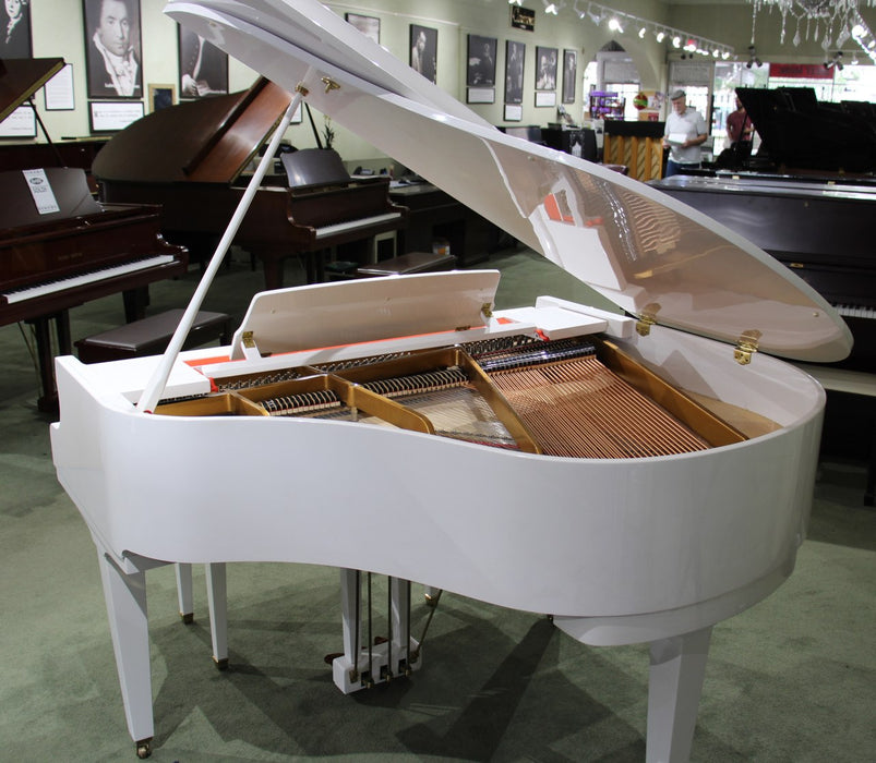 DH Baldwin C142 Baby Grand | Polished White | 53672 | Used
