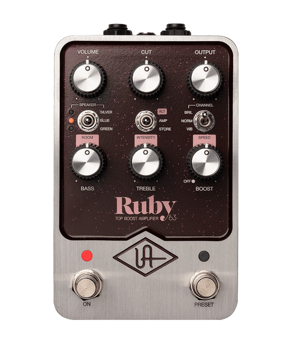 Universal Audio GPM-RUBY Ruby '63 Top Boost Amplifier Simulator Pedal