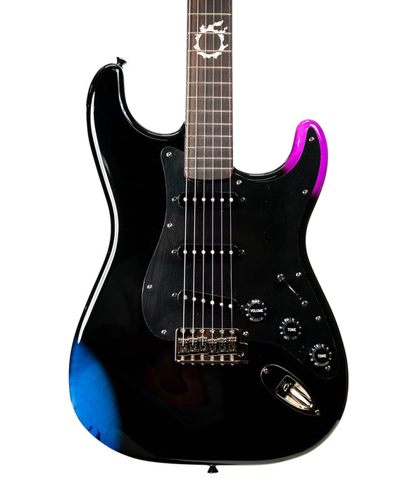 Pre-Owned Fender: Final Fantasy XIV Stratocaster, Rosewood Fingerboard, Black