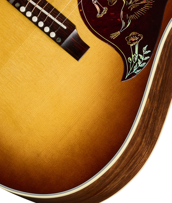 Gibson Custom Hummingbird Elegant Koa Acoustic Guitar w/ L.R. Baggs VTC - Honey Burst | New