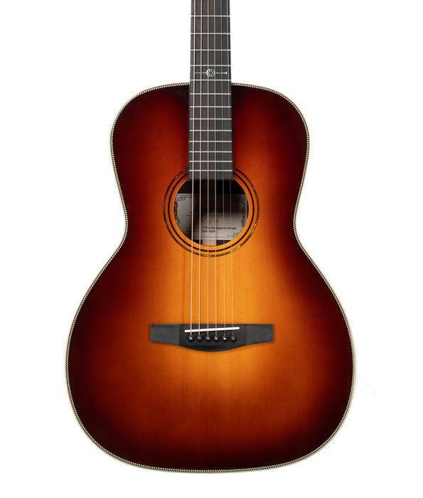 Pre-Owned Alvarez Laureate LT70e 000 12-Fret Spruce/Rosewood Acoustic-Electric Guitar - Herringbone Sunset | Used