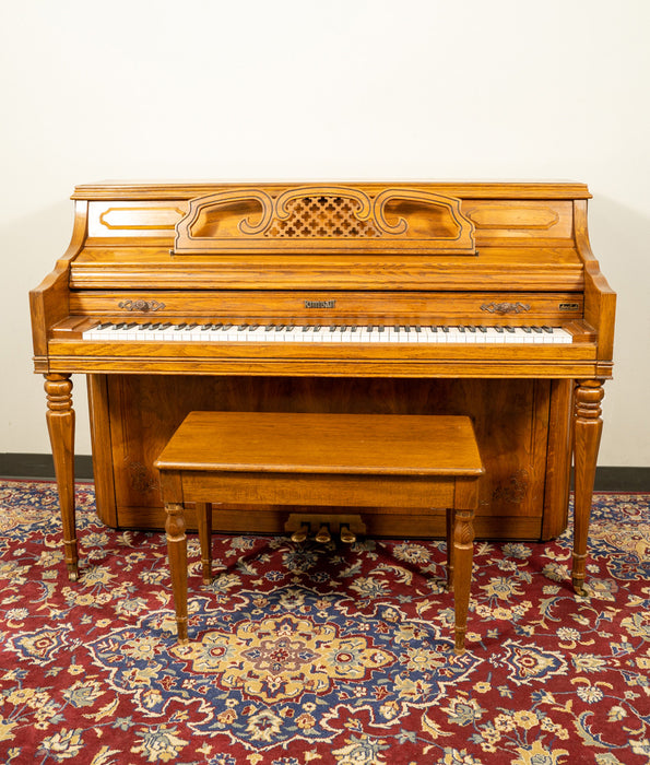 Kimball 4245 Console Piano | Satin Oak | Used