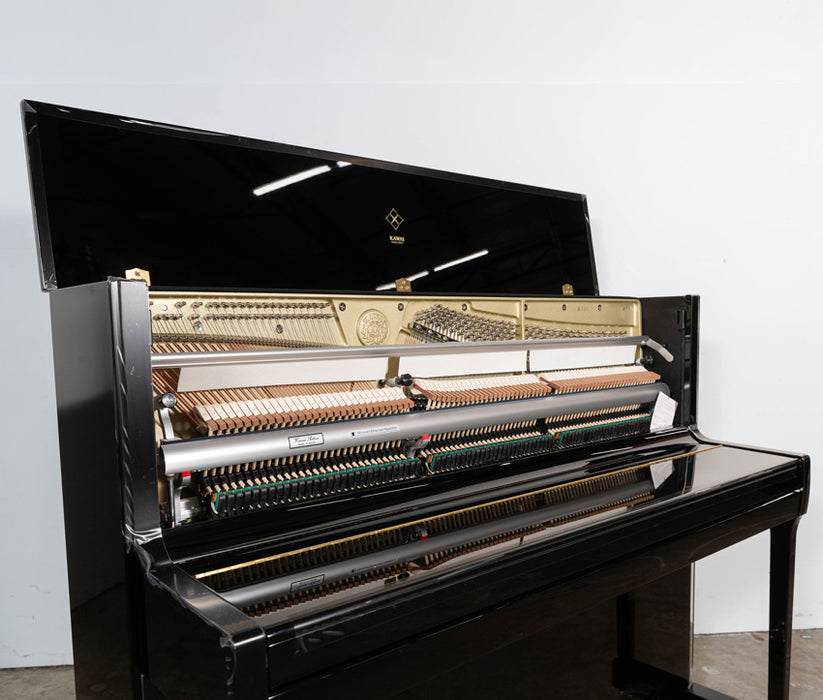Kawai K-300 Upright Piano (2025) | Polished Ebony | 48” | Serial No. 2802970 | Used